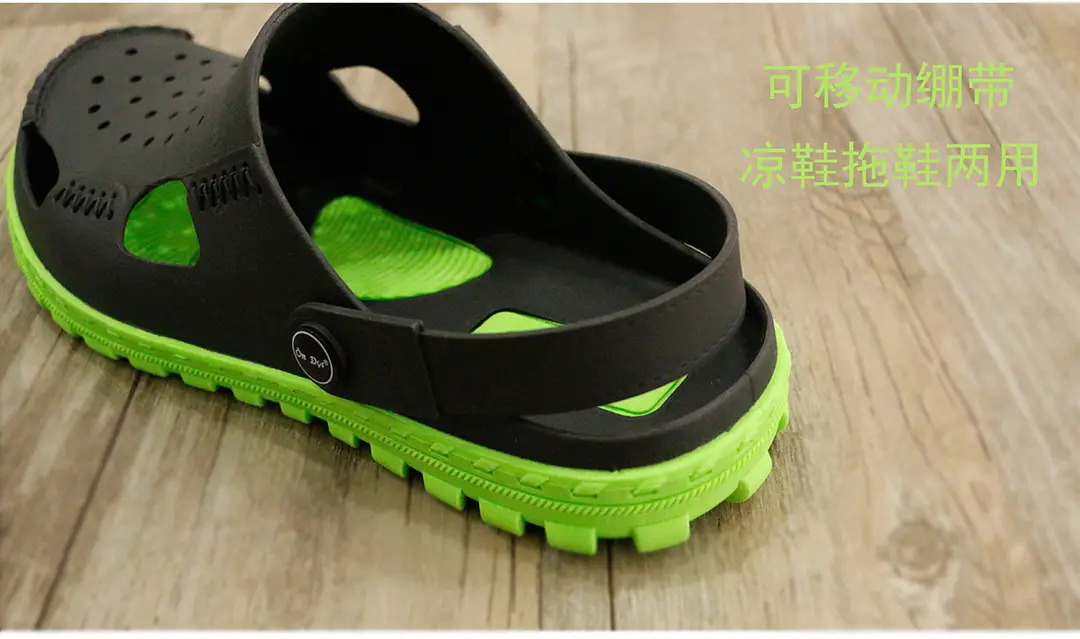 Vietnamese style Wentu slippers WENTU sandals dual-purpose shoes men's fashion outdoor and indoor two-color mesh holes — chobi 7