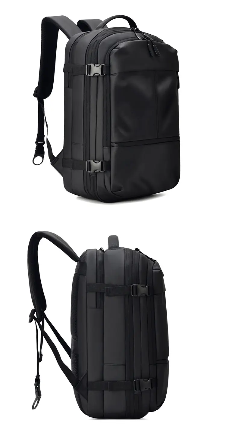 Men's capacious backpack, suitcase for traveling, equipment bag, shoulder bag, laptop, business version, 17 inch — chobi 26