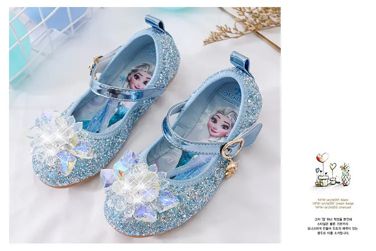 Fashionable demi-season children's shoes flat, princess style, soft sole — chobi 13