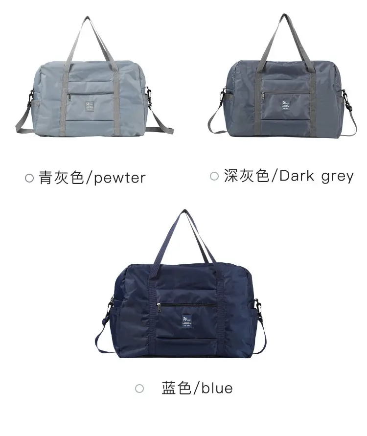 Foldable waterproof storage bag for traveling, handheld capacious suitcase, travel bag — chobi 14