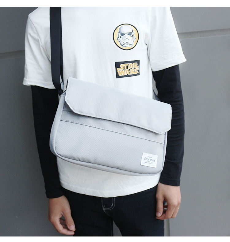Shoulder bag, men's backpack, sports one-shoulder bag for leisure, Korean style — chobi 18