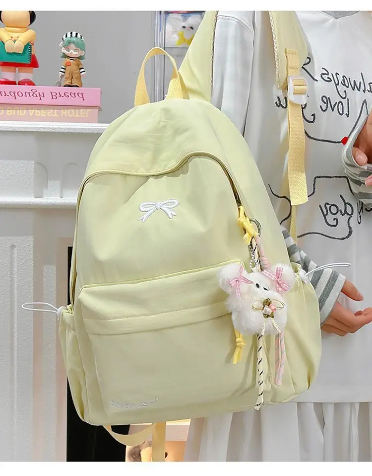 Backpack, Japanese universal capacious fresh shoulder bag, for secondary school — chobi 23