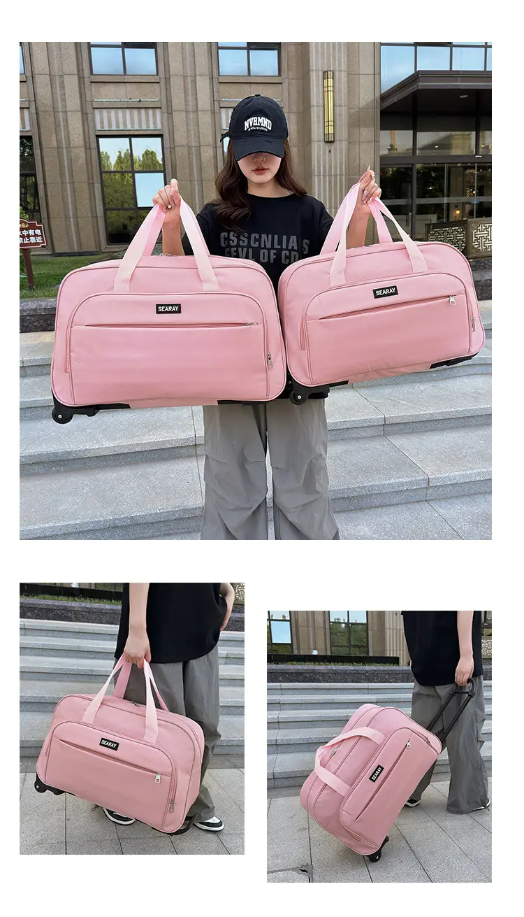 Suitcase, handheld capacious foldable travel bag for men and women — chobi 6