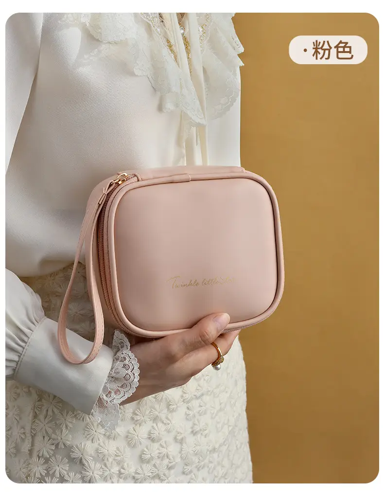 Polyurethane handheld cream lipstick, portable cosmetic bag, wipes, storage system, small small bag, organizer bag — chobi 8