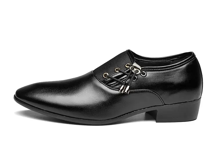 Men's classic suit jacket, universal wedding shoes, black casual footwear for leisure, plus size, dropshipping available — chobi 26