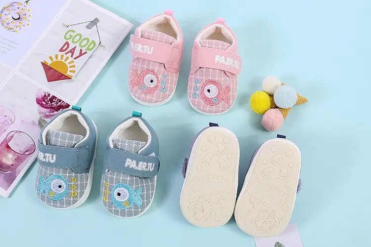 Spot hot baby shoes anti-slip toddler shoes beef tendon soft sole baby shoes children's shoes newborn shoes baby full moon shoes — chobi 6