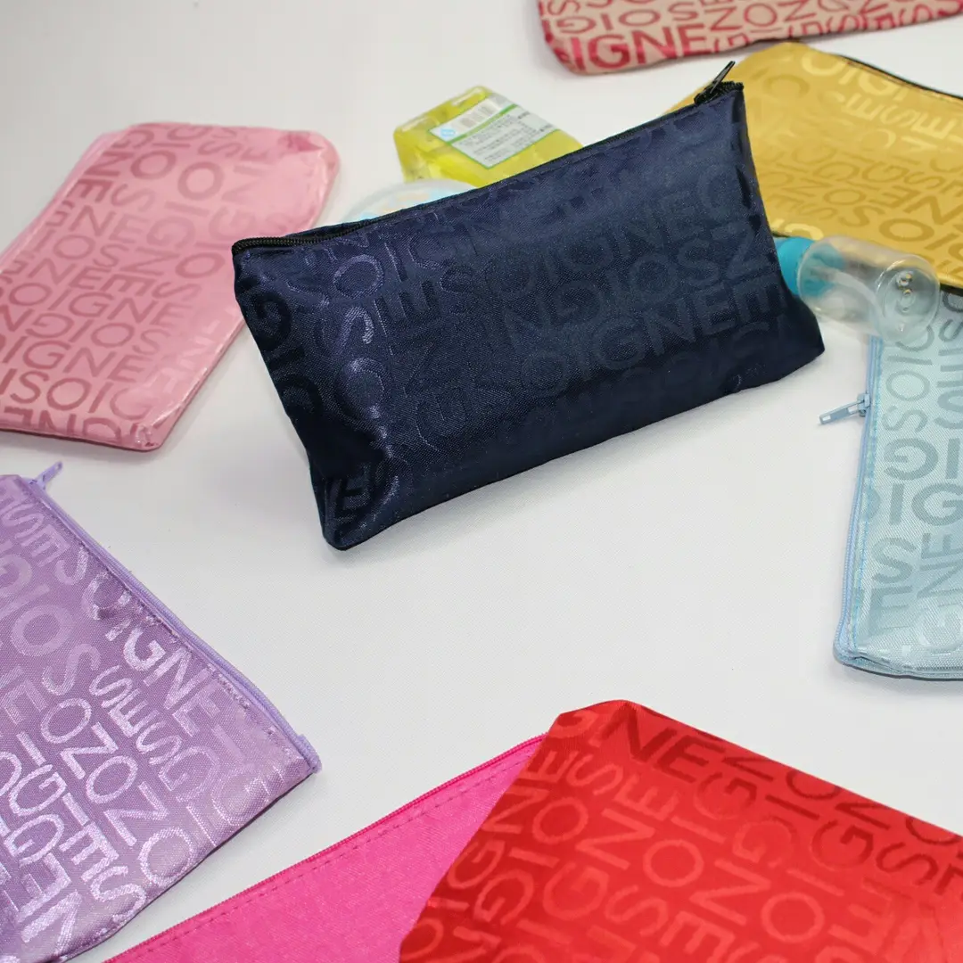 Cosmetic bag, storage system, wallet, hand loop bag, small clutch bag with zipper, cosmetic lipstick, South Korea — chobi 13