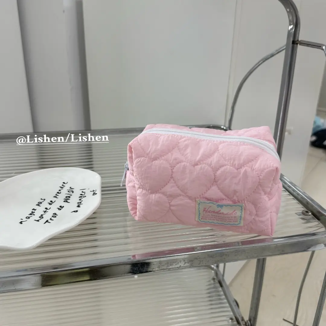 Capacious cosmetic bag, handheld organizer bag, small clutch bag, South Korea — chobi 13