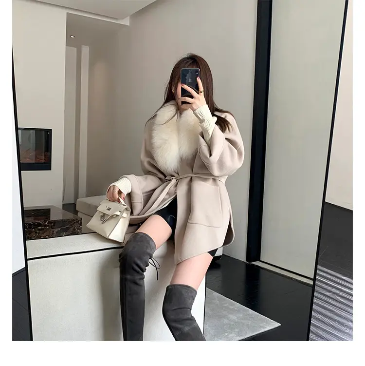 Elastic high boots flat, Collection Year 2024, wide stable heel, round toe, visually slimming — chobi 35