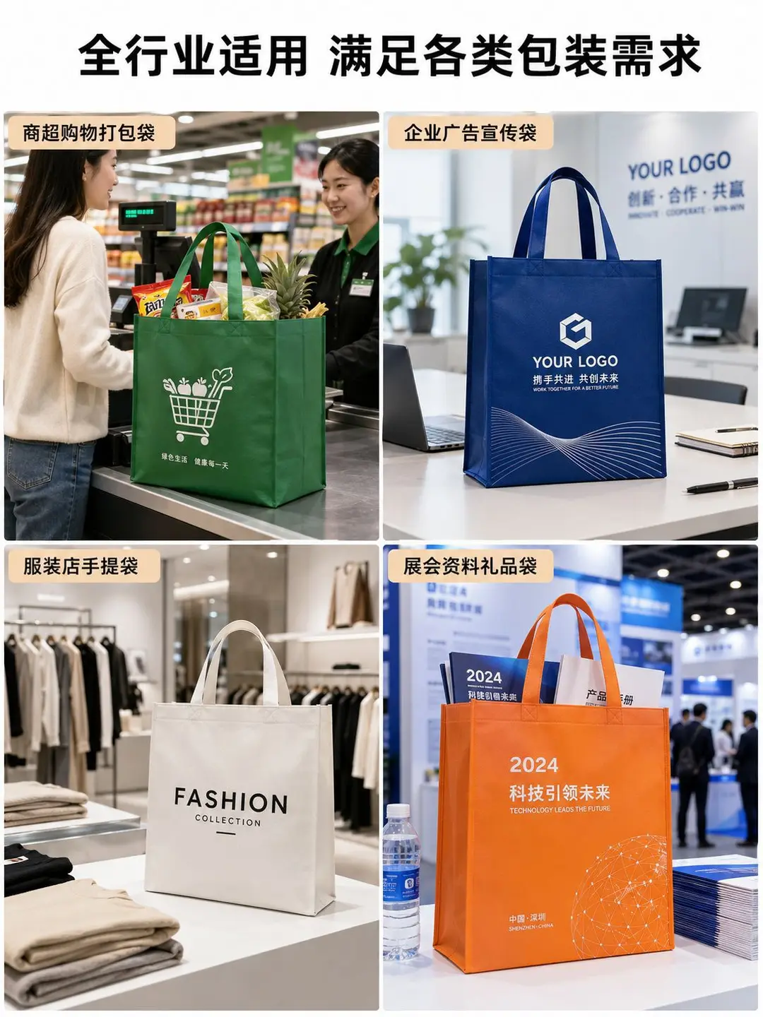 (Cross-border trading), linen bag non-woven cloth, shopping bag, Amazon, high-quality style — chobi 10