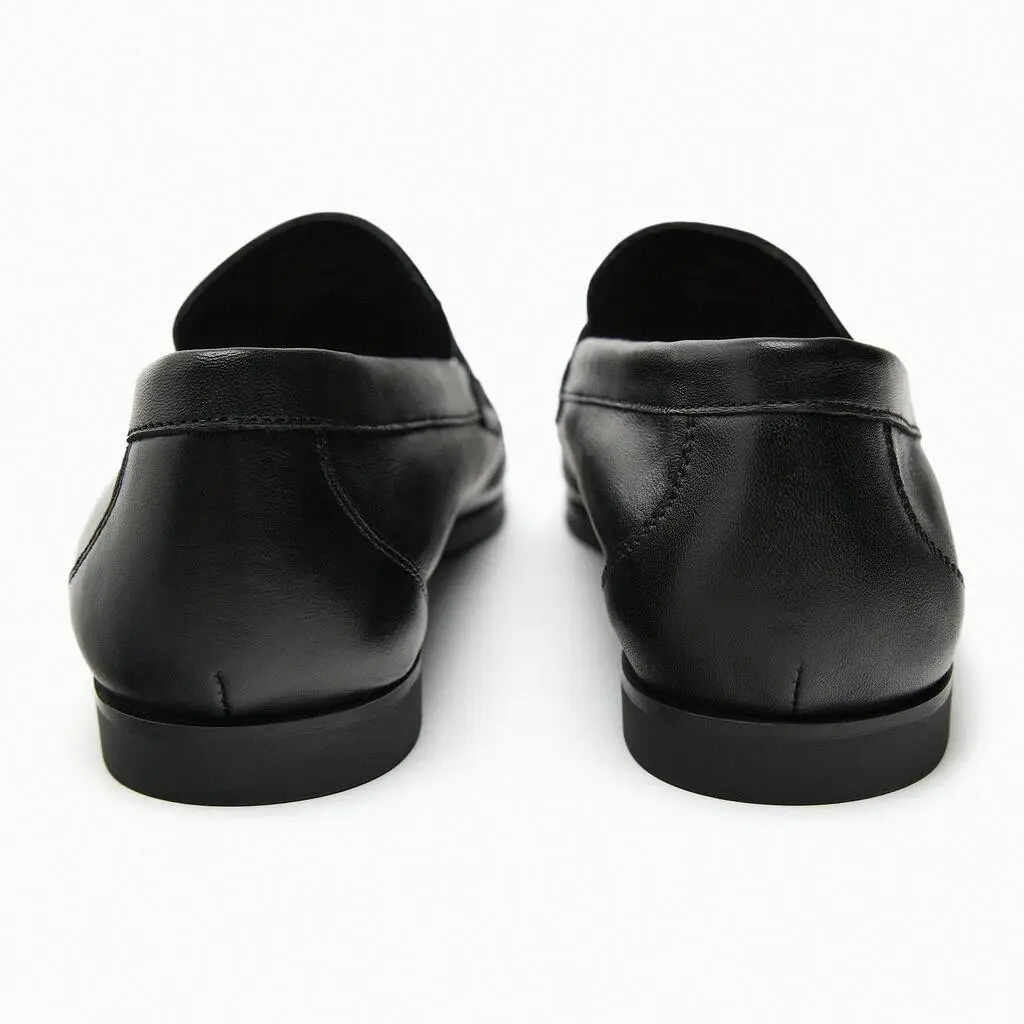 Zara, autumn brown shoes flat, casual loafers, autumn season 2026, round toe — chobi 9