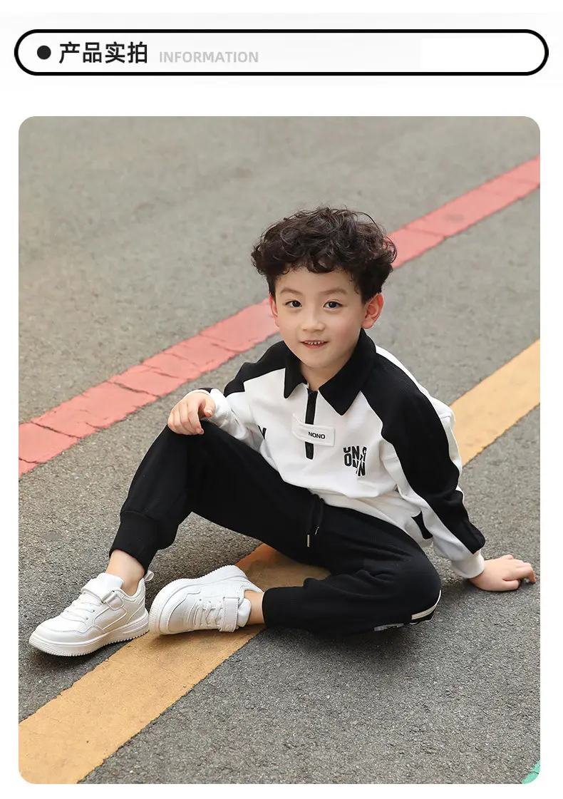 Children's white white sneakers for boys, white shoes for students — chobi 13