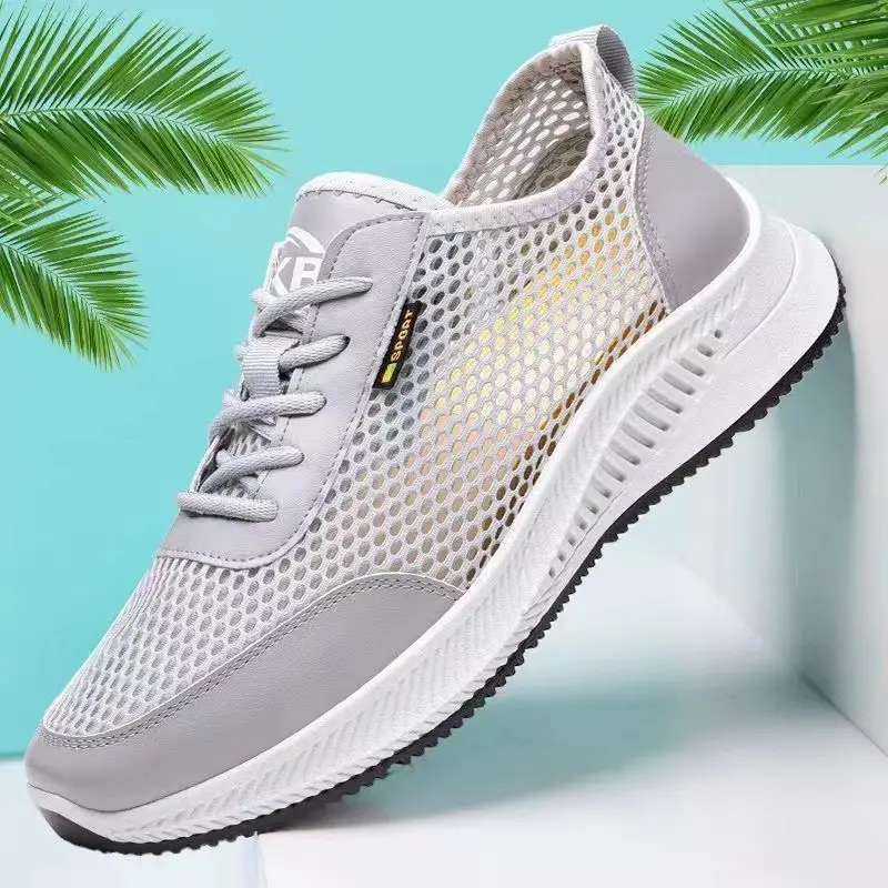 Summer thin mesh breathable shoes, casual comfortable running sneakers for students, soft sole — chobi 14