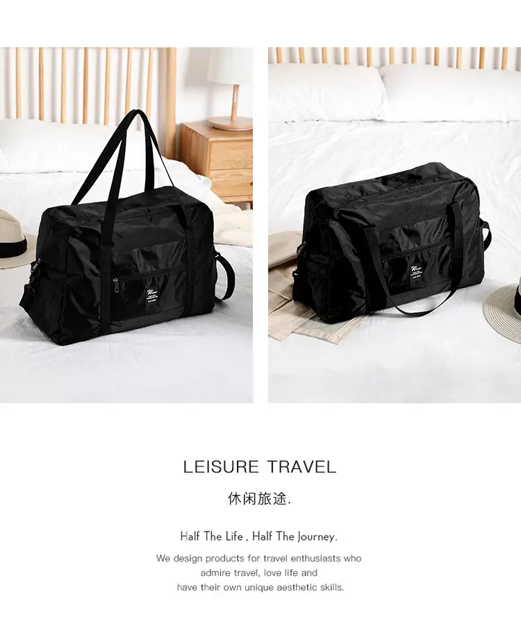 Foldable waterproof storage bag for traveling, handheld capacious suitcase, travel bag — chobi 17