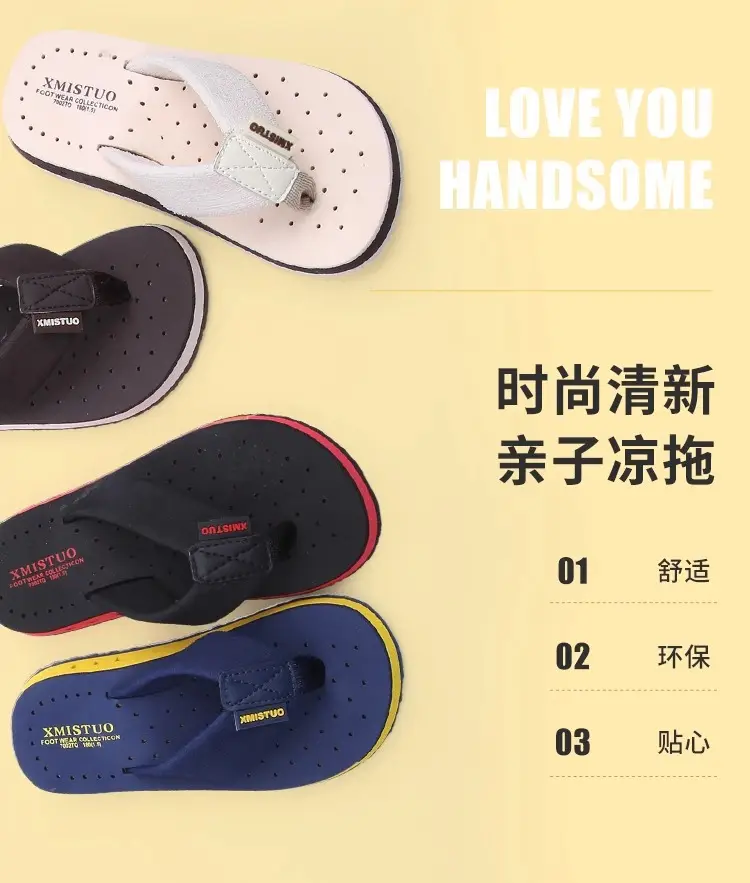 (Cross-border trading), children's summer slippers for boys, non-slip flip flops, beach footwear, mule flat, suitable for outdoor wear, soft sole, fam — chobi 14
