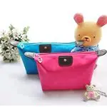 Korean style casual bag letter jacquard cosmetic bag horizontal style square hand cosmetic bag toiletry bag for women — chobi 24