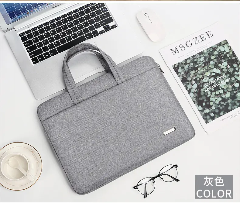 (Wholesale), hair dye, laptop, shoulder bag, fashionable handheld liner, 15.6 inch, logo printing service — chobi 19