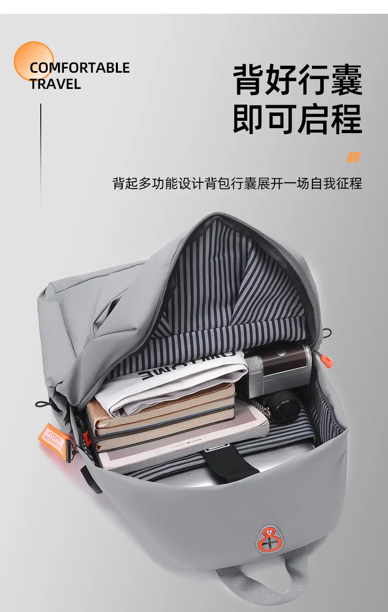 Capacious backpack, water repellent bag for traveling, laptop — chobi 10