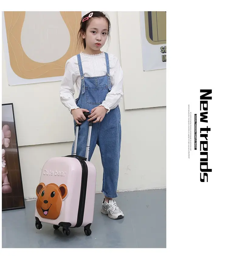 Cartoon universal cute three dimensional suitcase, 18 inch, 3D — chobi 12