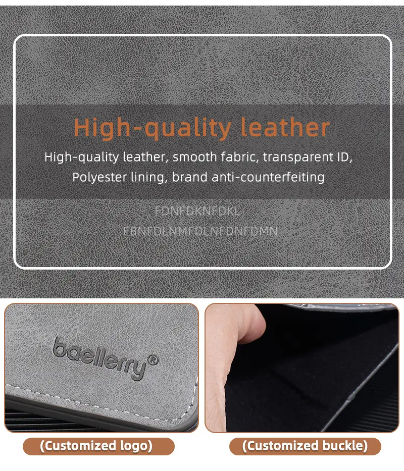 Ultra thin short small wallet, suede card holder for students — chobi 4