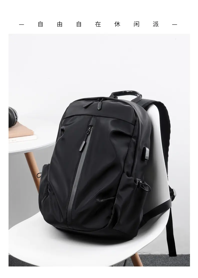 (Cross-border trading), (Wholesale), men's backpack, casual laptop charging for traveling for students, business version, ideal for walking — chobi 21