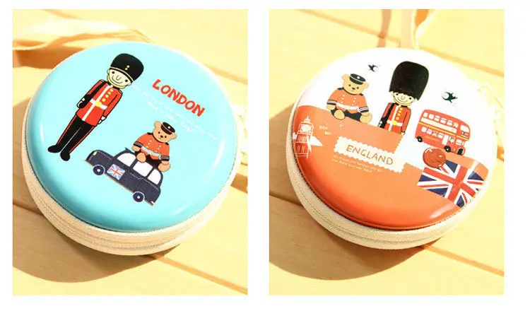 Cute cartoon wallet, card holder, headphones, organizer bag with zipper, small bag, Birthday gift — chobi 17