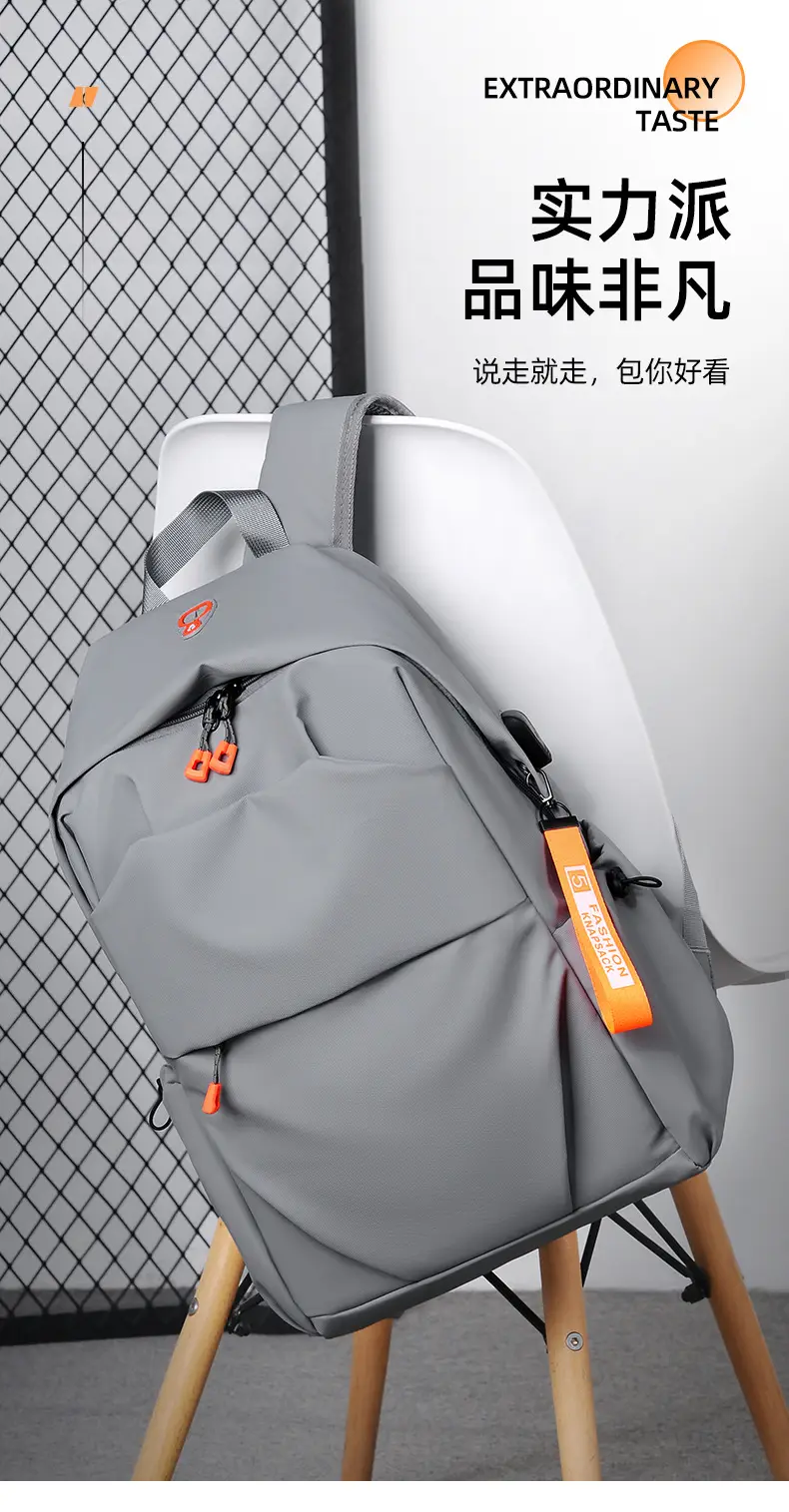 Capacious backpack, water repellent bag for traveling, laptop — chobi 4