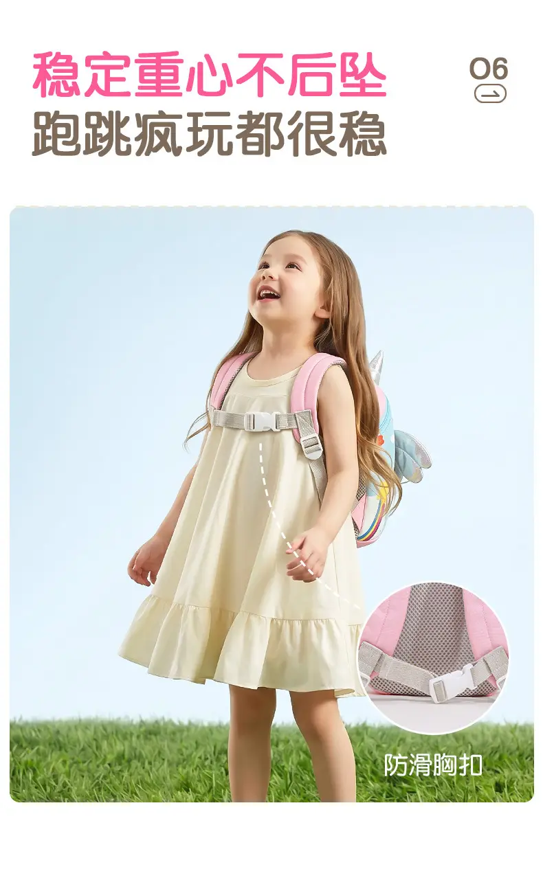 (Cross-border trading), children's school bag for early age, cartoon backpack to go out for traveling, 1-3-6 years, worn on the shoulder — chobi 17