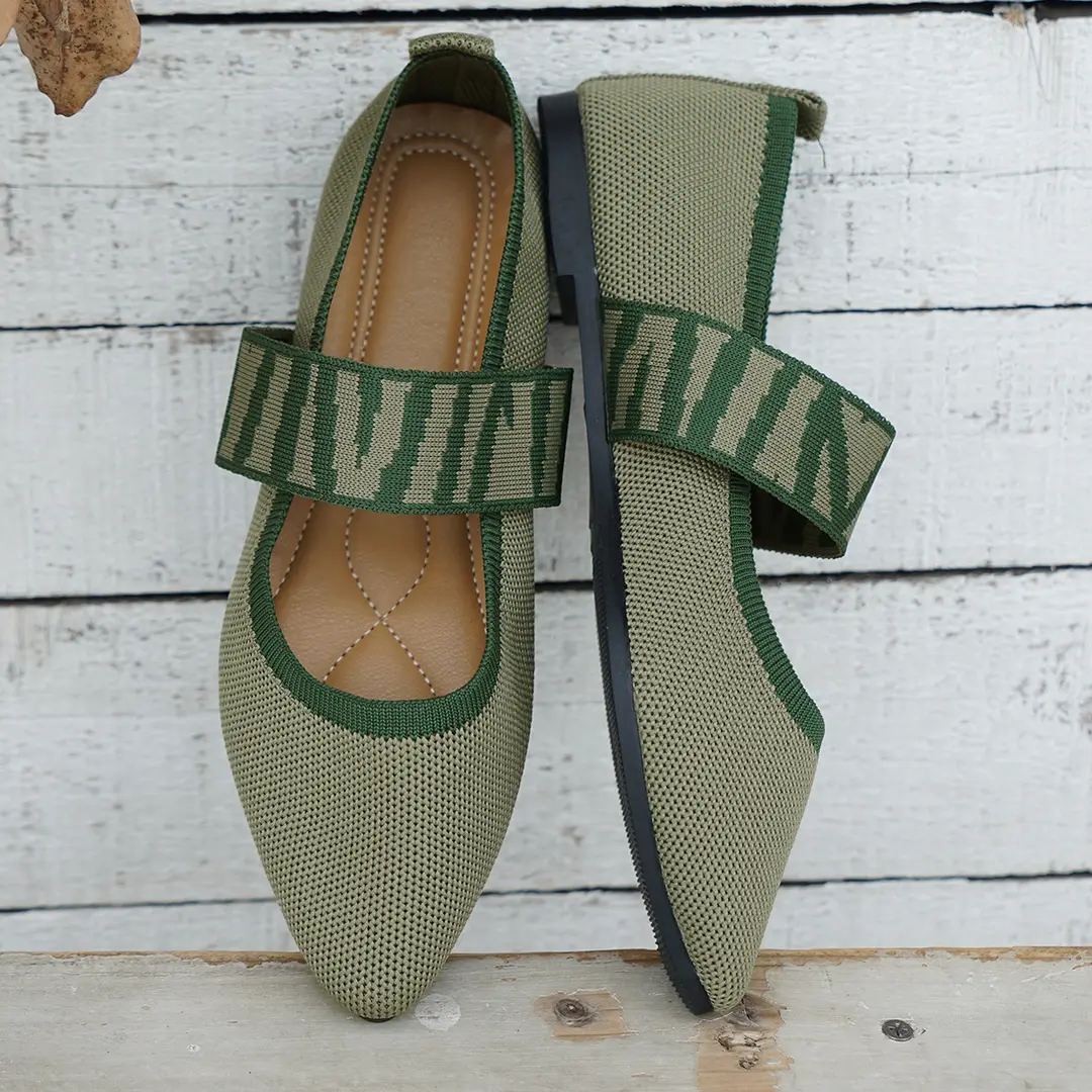 (Cross-border trading), shoes flat pointed-toe low-cut, slip-ons, breathable two-tone loafers, European style, made with flyknit technology — chobi 20