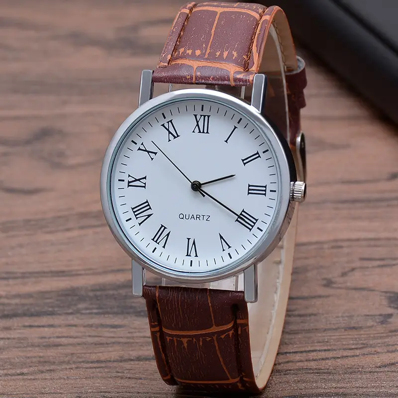 Men's quartz watch, glossy strap — chobi 17