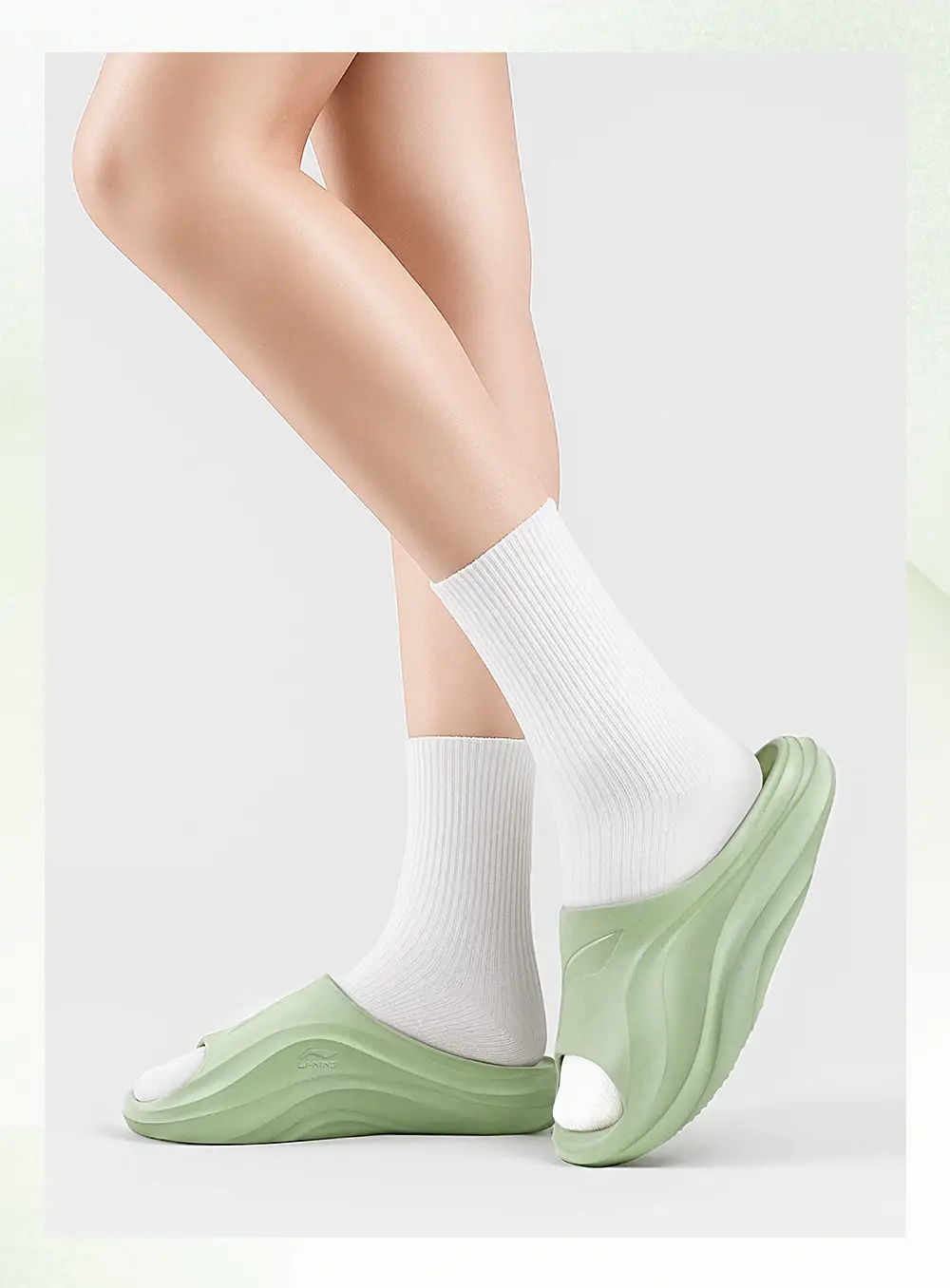 Li Ning, sports slippers for swimming for men and women, summer men's slippers platform, breathable sandals, Collection Year 2026 — chobi 10