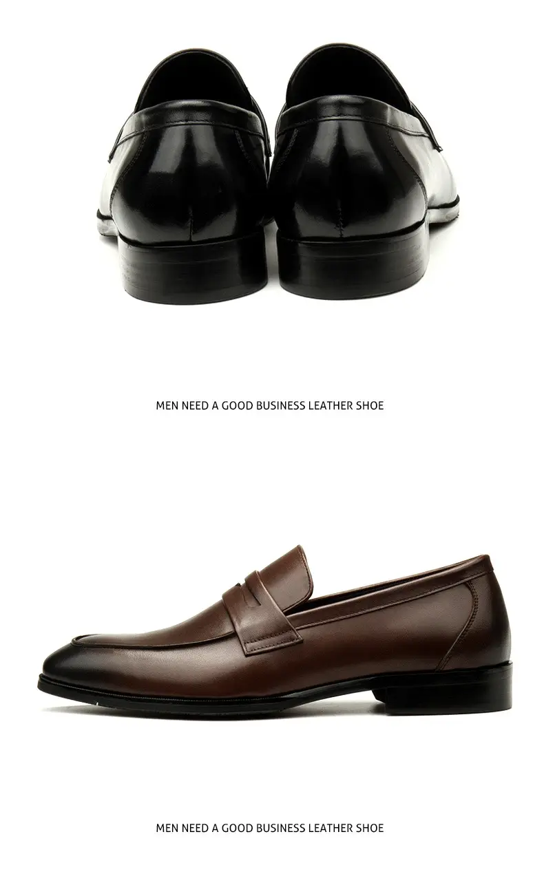 The new men's shoes, the European version of the leather, comfortable soft leather surface.Working at work, large size 45 — chobi 19