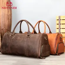 (Wholesale), universal travel bag wet and dry separation, one-shoulder bag one shoulder, genuine leather — chobi 5