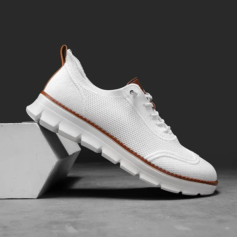 (Cross-border trading), lightweight loafers, comfortable sneakers, breathable casual footwear, made with flyknit technology, (Physicals) — chobi 17