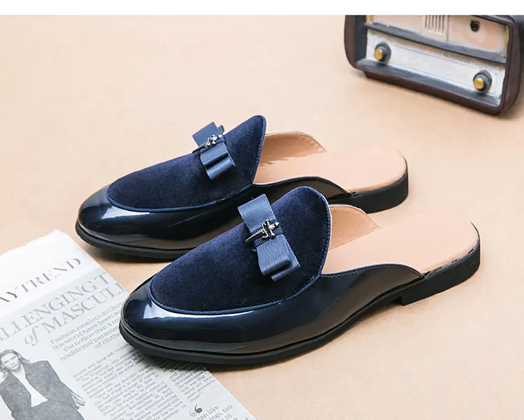 (Cross-border trading), summer shoes pointed-toe, casual footwear for leisure English style, loafers, plus size, easy to put on, British style — chobi 7