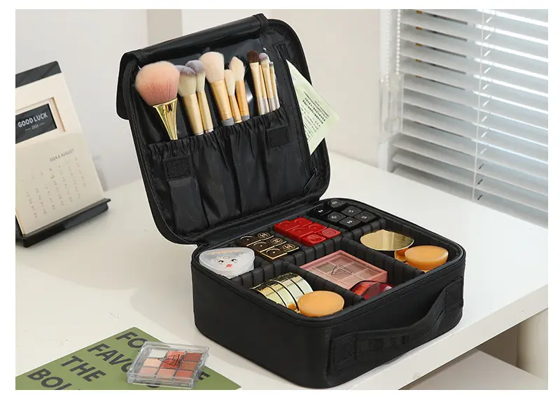 Capacious cosmetic bag, handheld shoulder bag for traveling, brand organizer bag for manicure — chobi 24