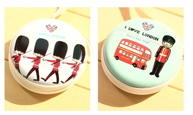 Cute cartoon wallet, card holder, headphones, organizer bag with zipper, small bag, Birthday gift — chobi 16