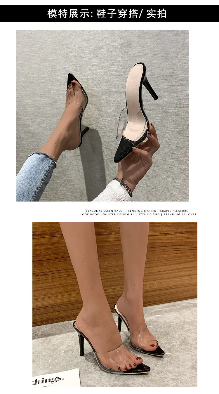 (Cross-border trading), fashionable women's slippers, sneakers, sandals stiletto heels, 2022 collection, European style, plus size, dropshipping avail — chobi 3