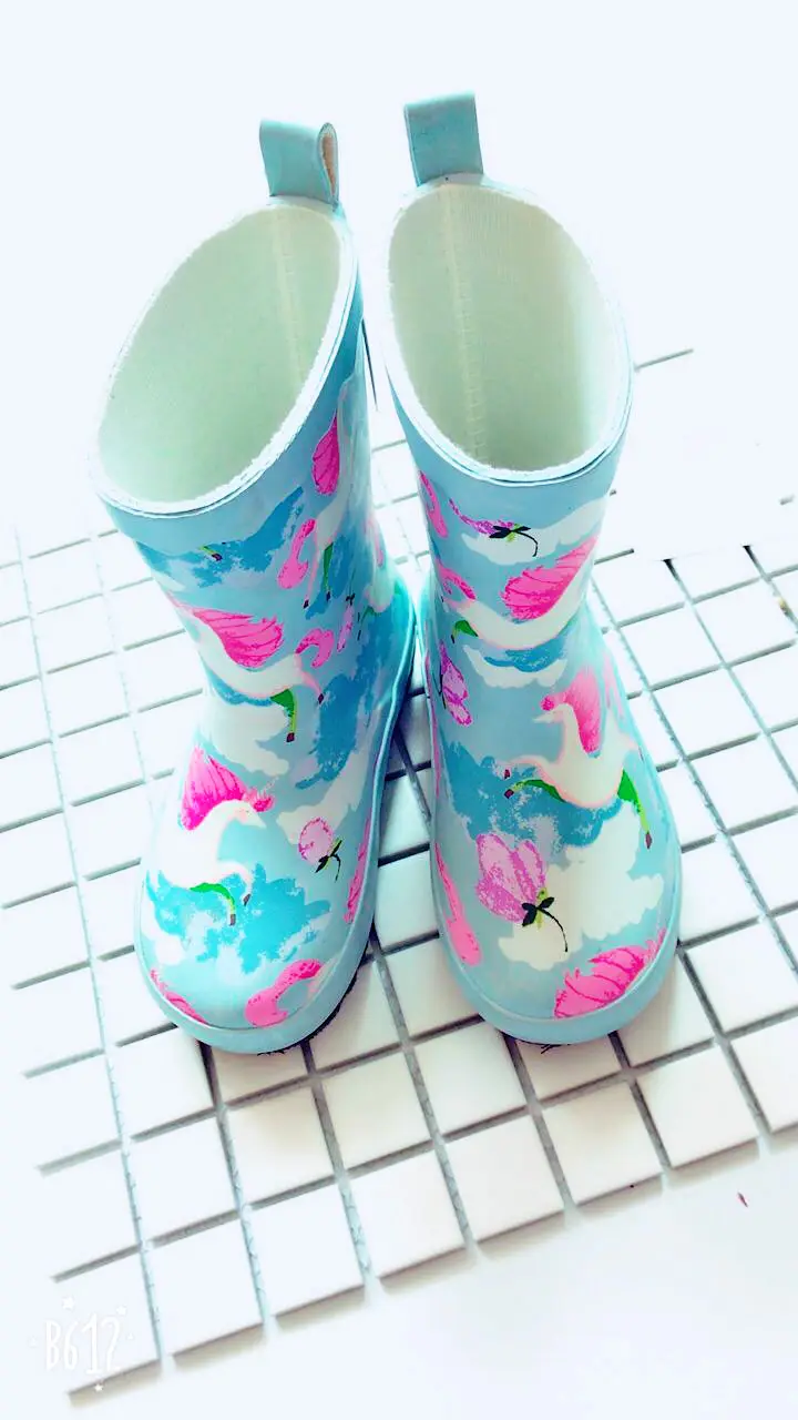 Promotion Cross -border INS Explosion Penguin Sky Horse Leopard Rain Rain Boots Rubber Waterproof ENBIHOUSE Children's Rain Shoes — chobi 16