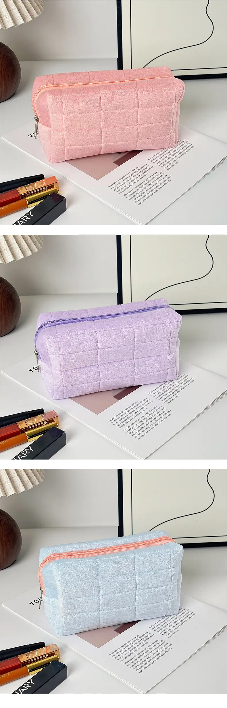 Pillow, capacious cosmetic bag, organizer bag for traveling, handheld small bag to go out — chobi 10
