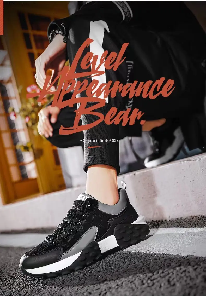 (Cross-border trading), casual non-slip wear-resistant sports comfortable running sneakers, plus size — chobi 3