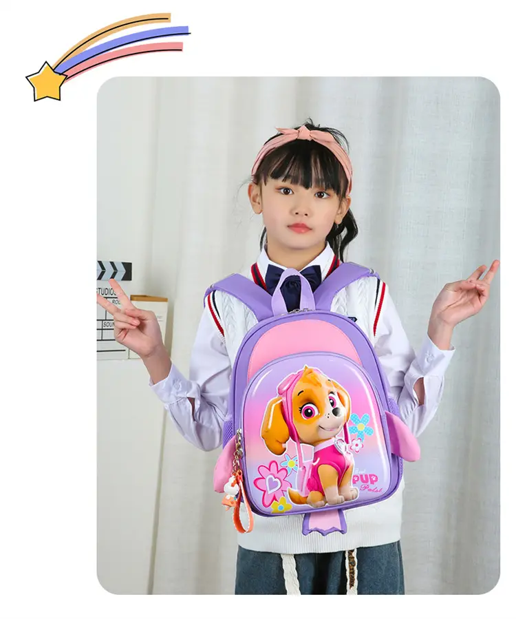 School bag for early age, cartoon backpack, card holder for men and women, 3-6 years — chobi 19