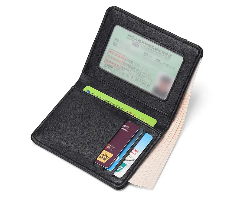 slardar Ultra thin wallet for driver's license, small card holder for students — chobi 12