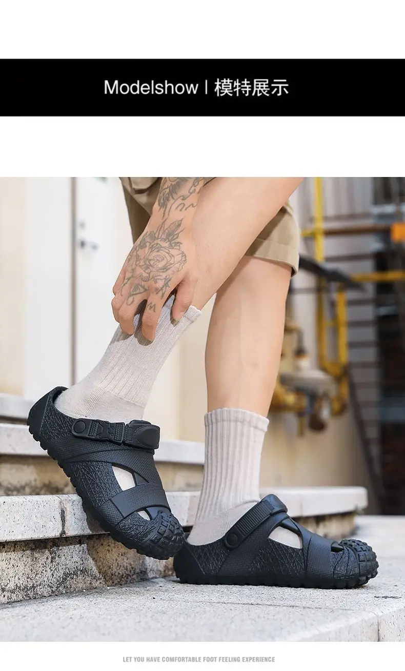Sandals, non-slip slippers, beach sneakers, beach footwear, Collection Year 2026, suitable for outdoor wear, closed toe — chobi 8