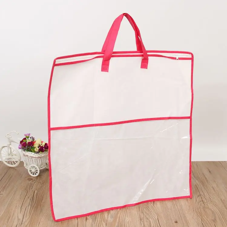 Pack non-woven cloth with zipper, dustproof duvet with down, storage bag, chain, linen bag — chobi 5