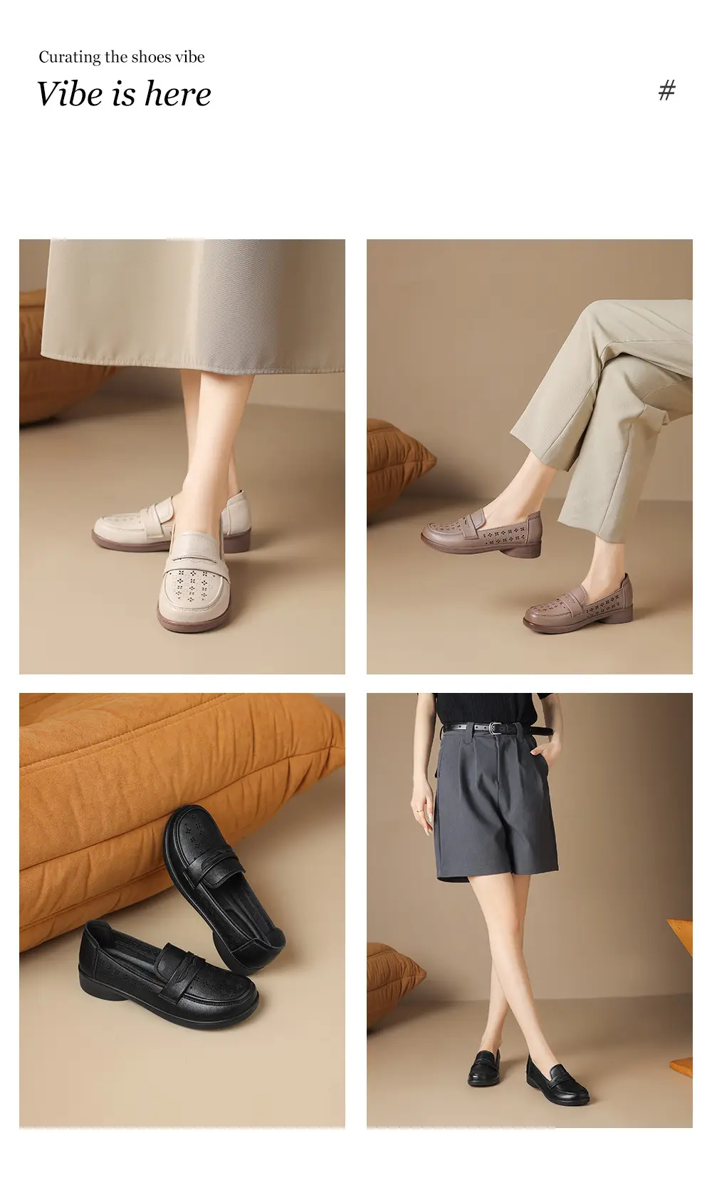 Loafers made of soft leather, comfortable “mom shoes” flat, casual footwear, Collection Year 2026, soft sole, easy to put on — chobi 1