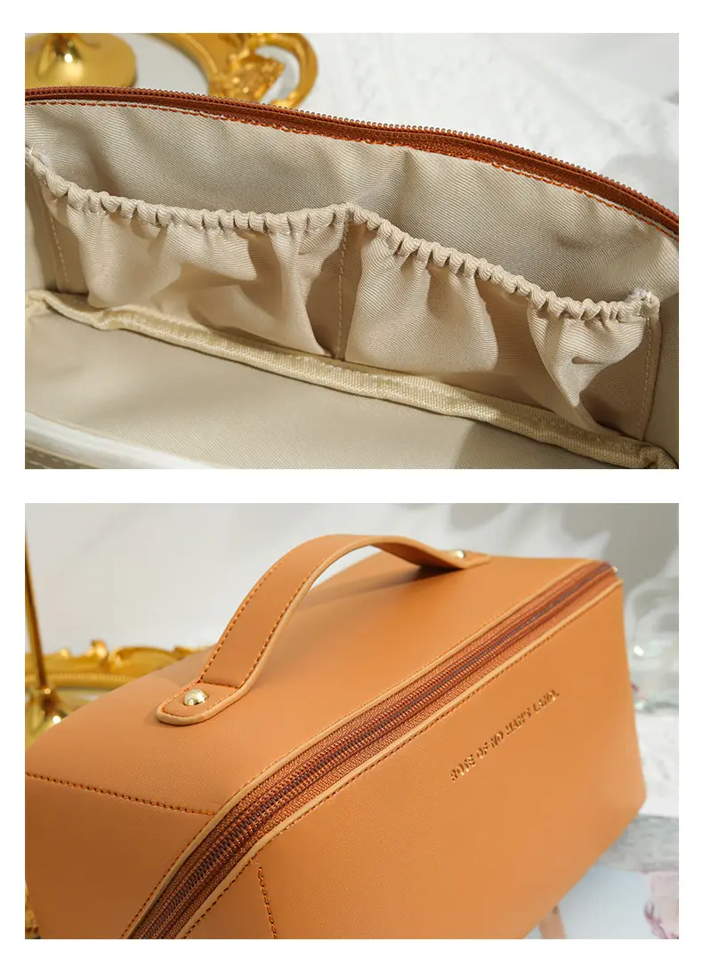 Handheld pillow, brand cosmetic bag, polyurethane organ, travel bag, capacious organizer bag, high-quality style — chobi 11