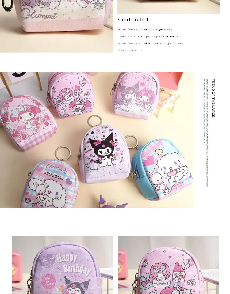Cute cartoon wallet, card holder, waterproof handheld lipstick, small small bag, Korean style — chobi 5