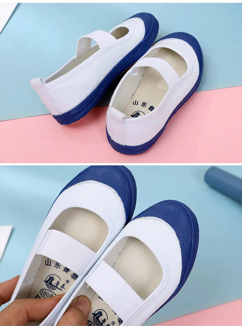 Children's cloth breathable shoes, espadrilles for early age, white sneakers — chobi 19