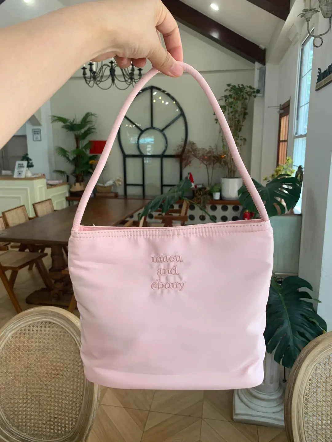 Korean much and eboy2026 new bucket bag women's simple casual versatile handbag nylon armpit — chobi 10